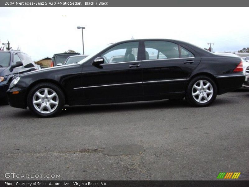 Black / Black 2004 Mercedes-Benz S 430 4Matic Sedan