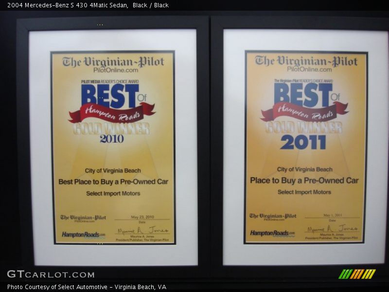 Black / Black 2004 Mercedes-Benz S 430 4Matic Sedan
