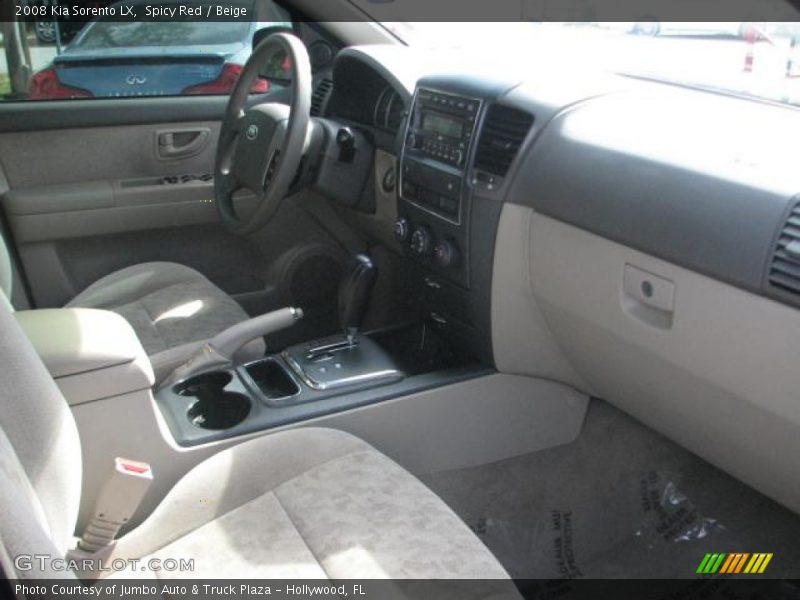 Spicy Red / Beige 2008 Kia Sorento LX
