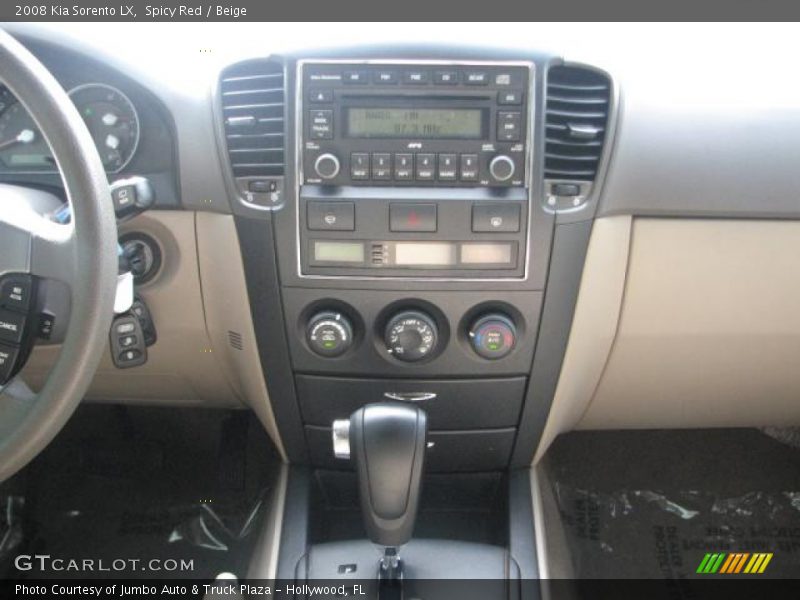Spicy Red / Beige 2008 Kia Sorento LX