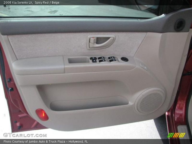 Spicy Red / Beige 2008 Kia Sorento LX