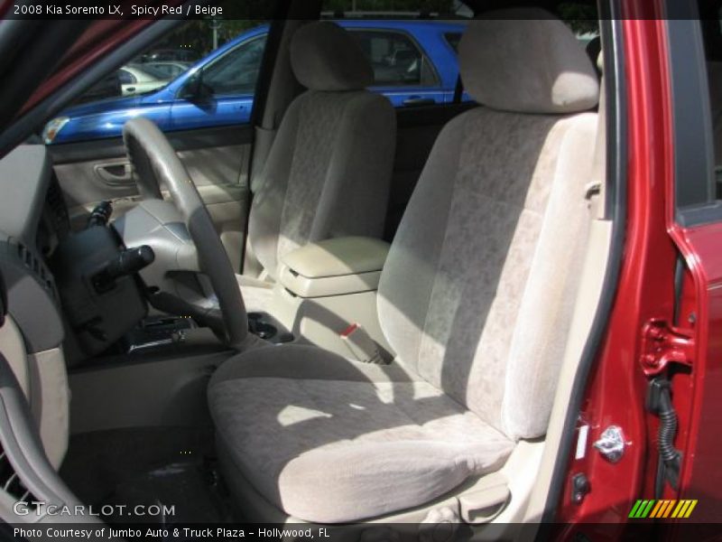 Spicy Red / Beige 2008 Kia Sorento LX