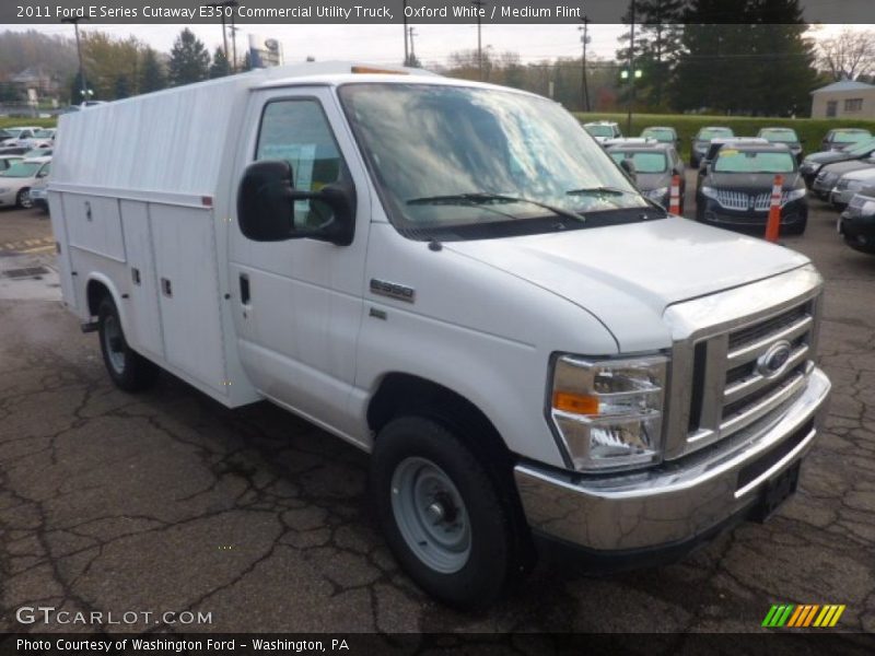 Oxford White / Medium Flint 2011 Ford E Series Cutaway E350 Commercial Utility Truck