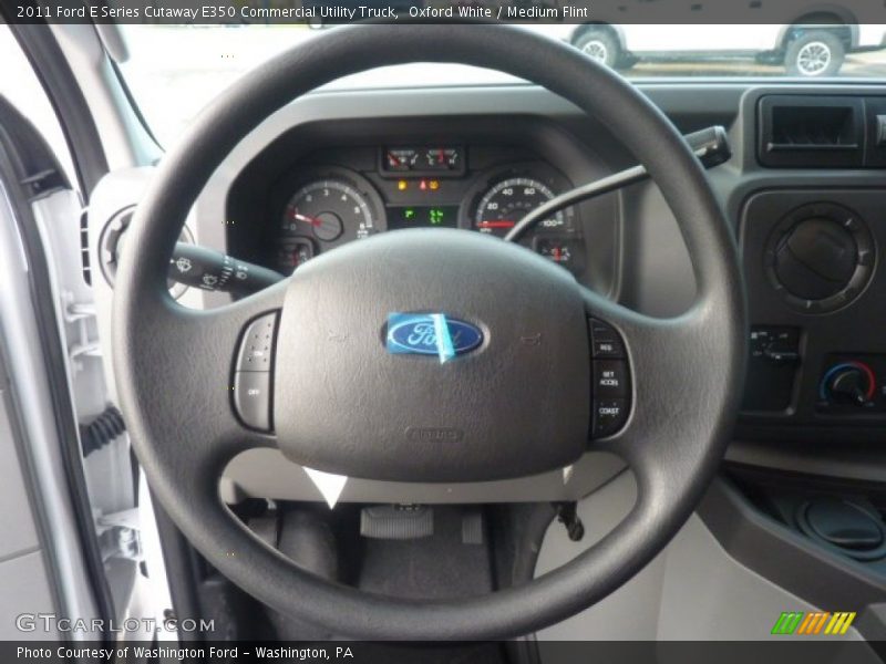 Oxford White / Medium Flint 2011 Ford E Series Cutaway E350 Commercial Utility Truck