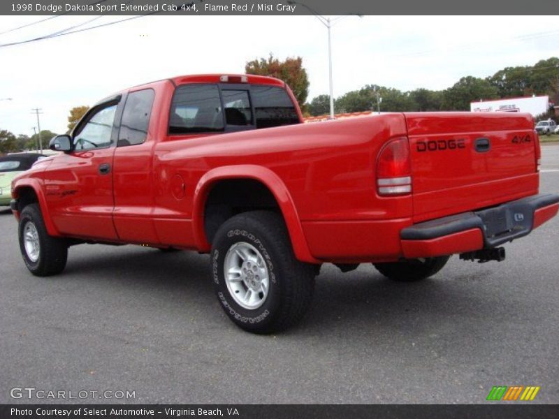  1998 Dakota Sport Extended Cab 4x4 Flame Red