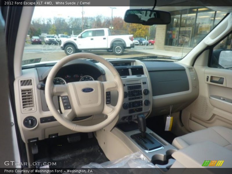 White Suede / Camel 2012 Ford Escape XLT 4WD