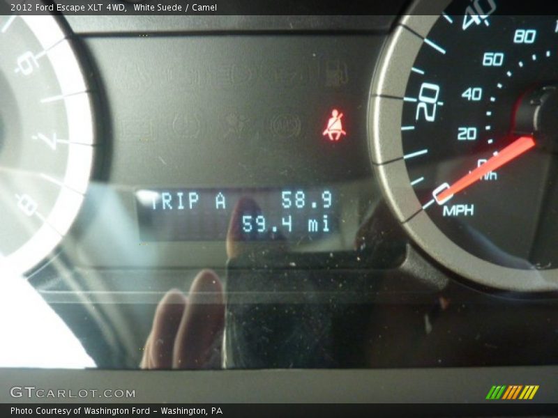 White Suede / Camel 2012 Ford Escape XLT 4WD