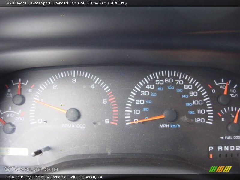  1998 Dakota Sport Extended Cab 4x4 Sport Extended Cab 4x4 Gauges