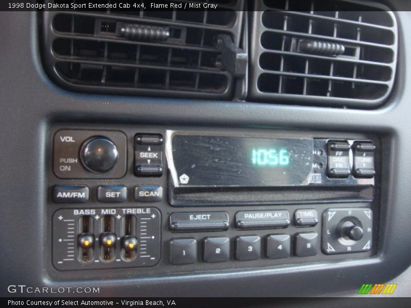 Audio System of 1998 Dakota Sport Extended Cab 4x4