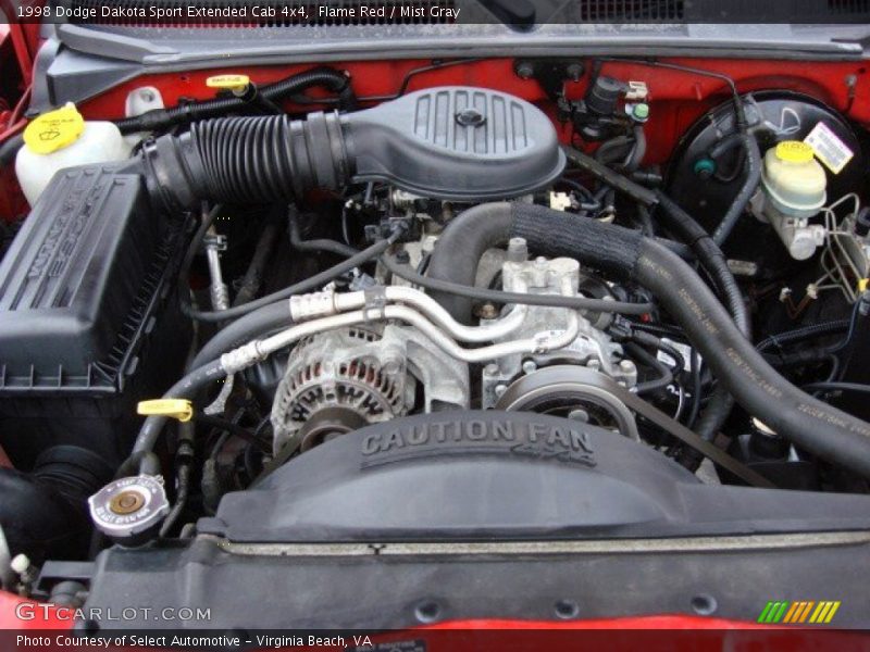  1998 Dakota Sport Extended Cab 4x4 Engine - 5.2 Liter OHV 16-Valve V8