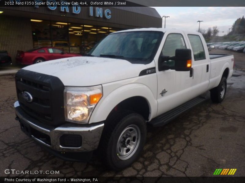 Oxford White / Steel 2012 Ford F350 Super Duty XL Crew Cab 4x4