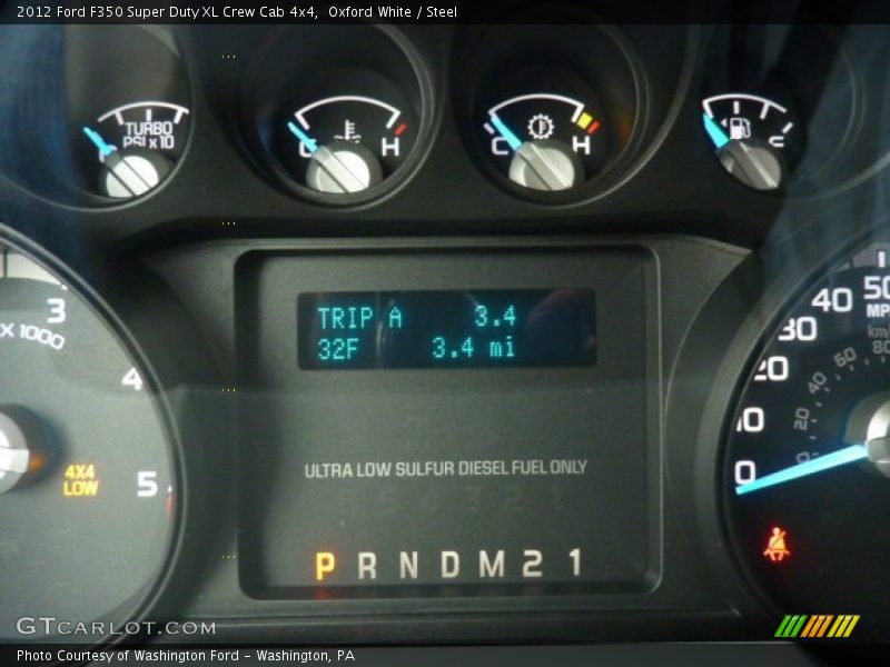 Oxford White / Steel 2012 Ford F350 Super Duty XL Crew Cab 4x4