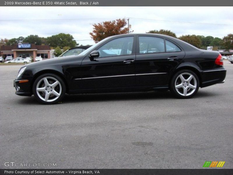 Black / Ash 2009 Mercedes-Benz E 350 4Matic Sedan