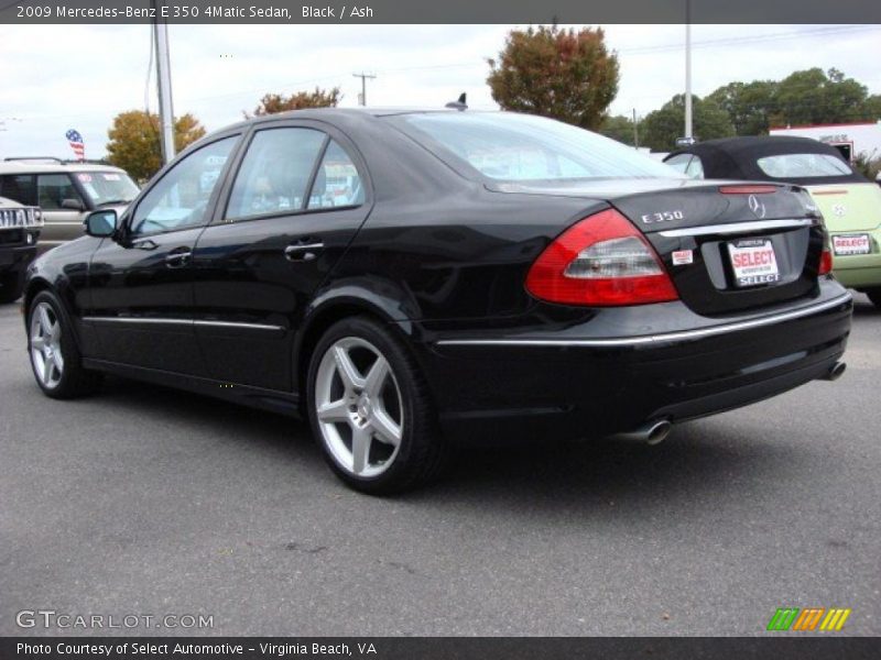 Black / Ash 2009 Mercedes-Benz E 350 4Matic Sedan