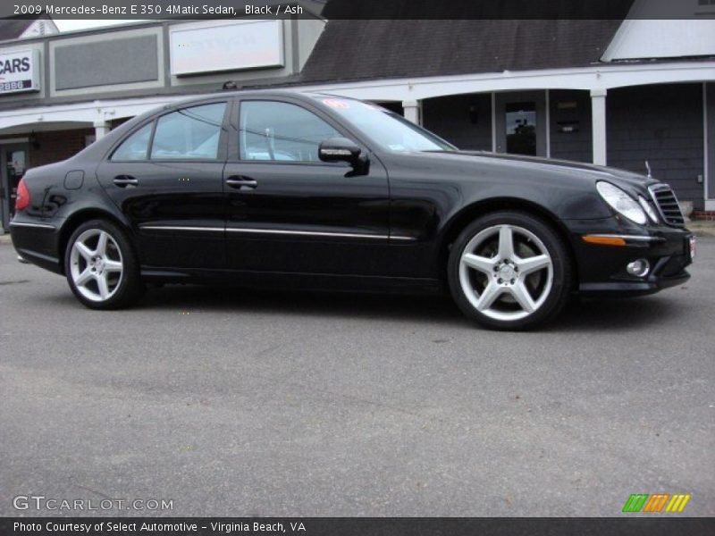 Black / Ash 2009 Mercedes-Benz E 350 4Matic Sedan