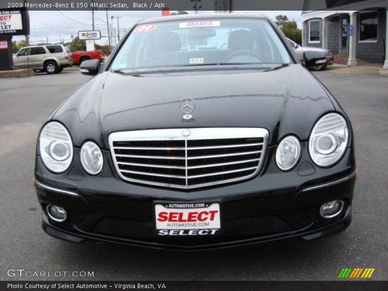 Black / Ash 2009 Mercedes-Benz E 350 4Matic Sedan
