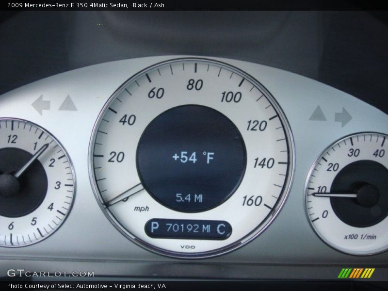 Black / Ash 2009 Mercedes-Benz E 350 4Matic Sedan