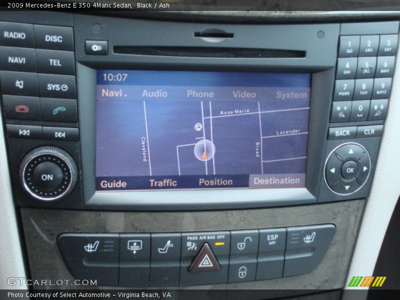 Black / Ash 2009 Mercedes-Benz E 350 4Matic Sedan