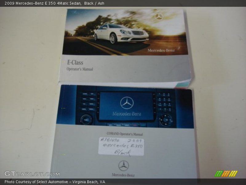Black / Ash 2009 Mercedes-Benz E 350 4Matic Sedan