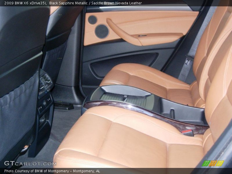 Black Sapphire Metallic / Saddle Brown Nevada Leather 2009 BMW X6 xDrive35i
