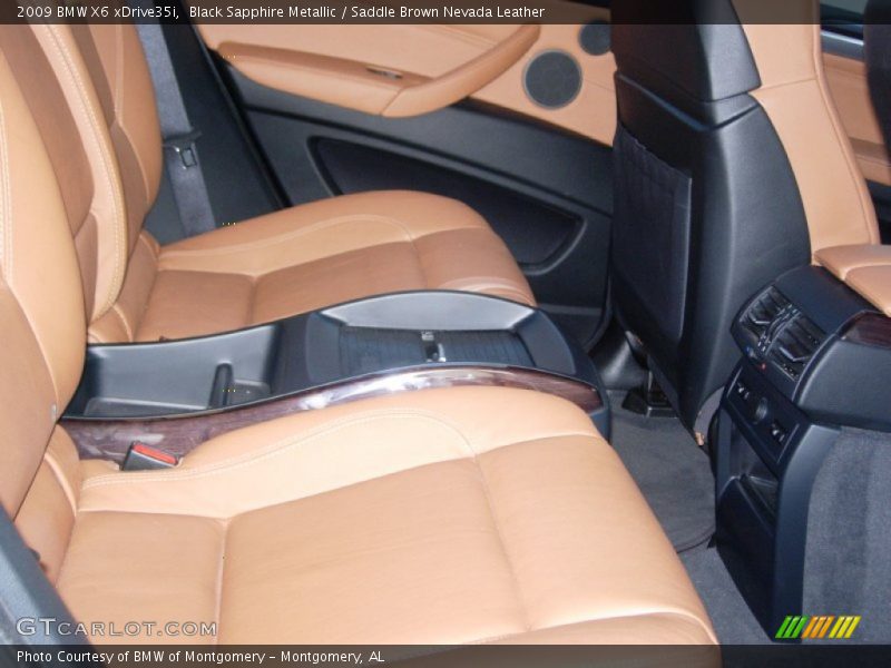 Black Sapphire Metallic / Saddle Brown Nevada Leather 2009 BMW X6 xDrive35i