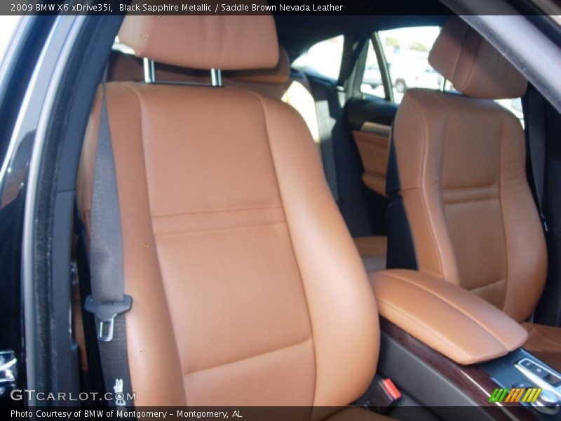 Black Sapphire Metallic / Saddle Brown Nevada Leather 2009 BMW X6 xDrive35i