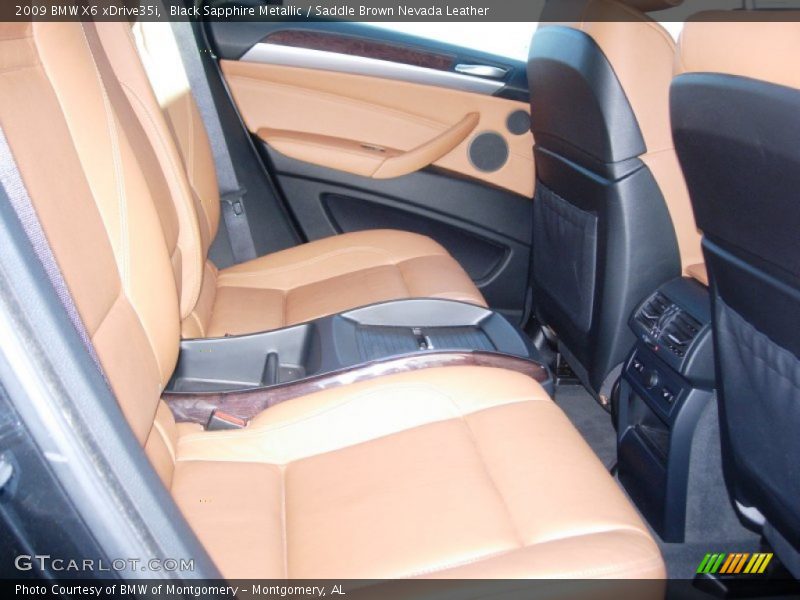 Black Sapphire Metallic / Saddle Brown Nevada Leather 2009 BMW X6 xDrive35i
