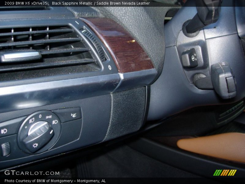 Black Sapphire Metallic / Saddle Brown Nevada Leather 2009 BMW X6 xDrive35i