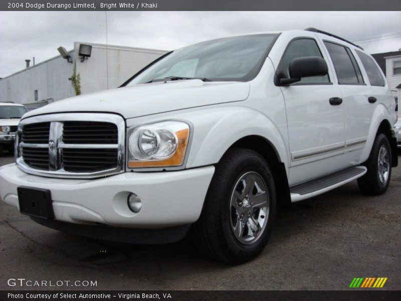 Bright White / Khaki 2004 Dodge Durango Limited