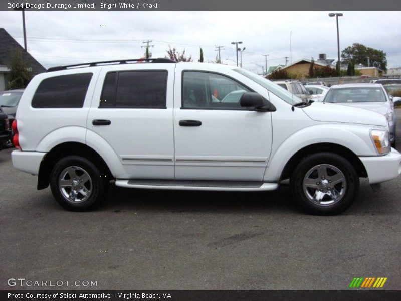 Bright White / Khaki 2004 Dodge Durango Limited