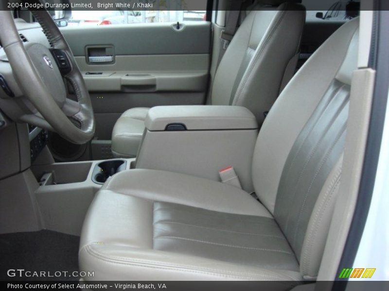 Bright White / Khaki 2004 Dodge Durango Limited
