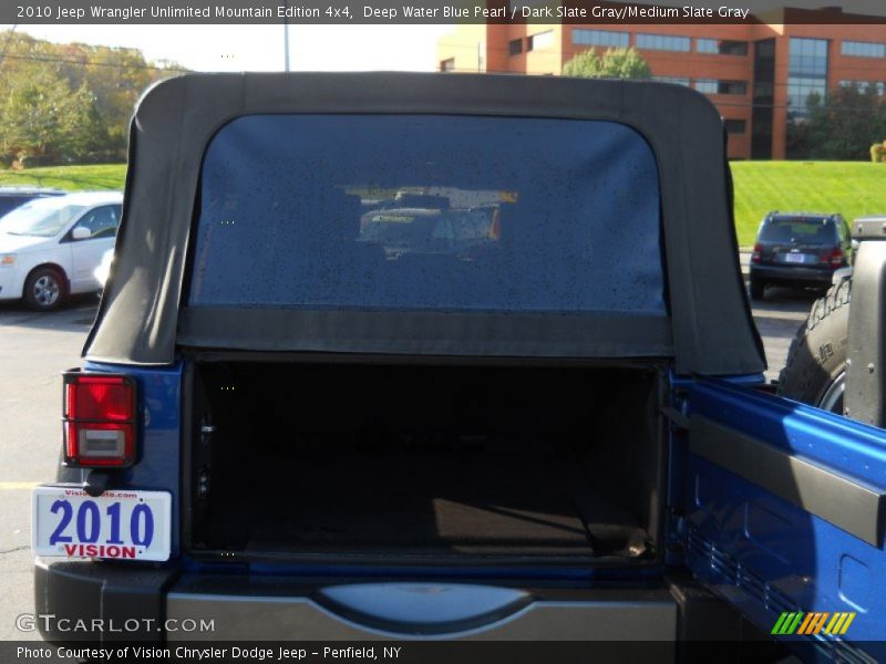 Deep Water Blue Pearl / Dark Slate Gray/Medium Slate Gray 2010 Jeep Wrangler Unlimited Mountain Edition 4x4