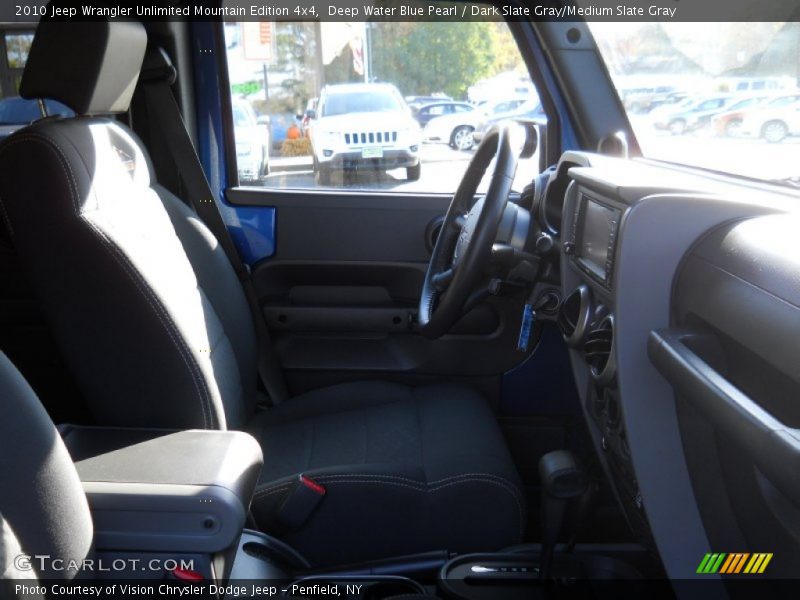 Deep Water Blue Pearl / Dark Slate Gray/Medium Slate Gray 2010 Jeep Wrangler Unlimited Mountain Edition 4x4