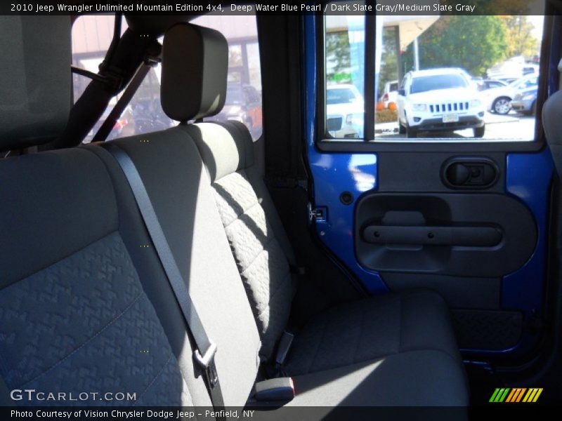 Deep Water Blue Pearl / Dark Slate Gray/Medium Slate Gray 2010 Jeep Wrangler Unlimited Mountain Edition 4x4