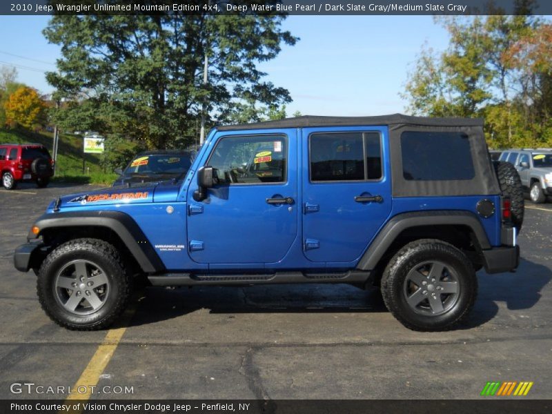  2010 Wrangler Unlimited Mountain Edition 4x4 Deep Water Blue Pearl