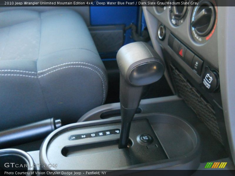 Deep Water Blue Pearl / Dark Slate Gray/Medium Slate Gray 2010 Jeep Wrangler Unlimited Mountain Edition 4x4