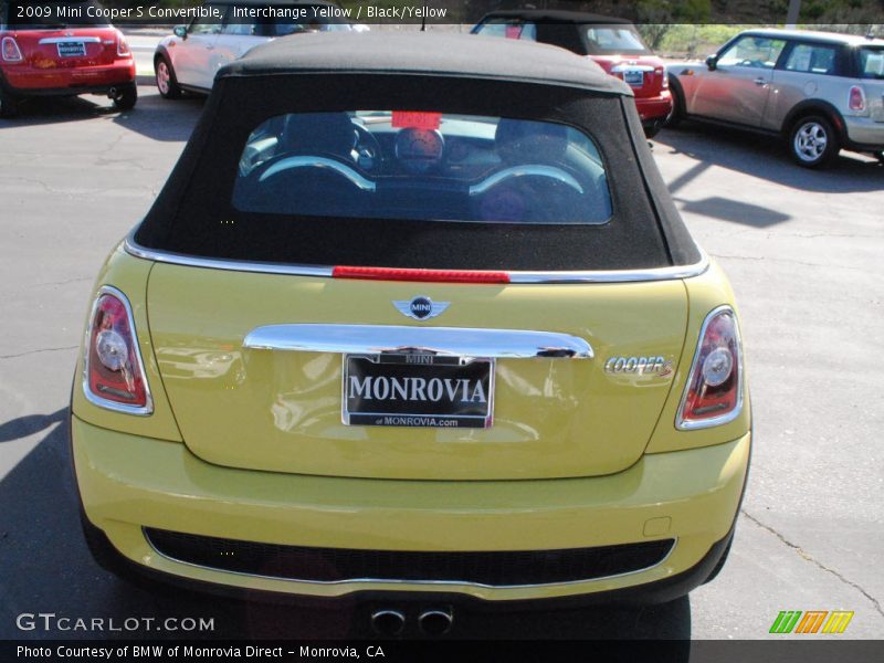 Interchange Yellow / Black/Yellow 2009 Mini Cooper S Convertible