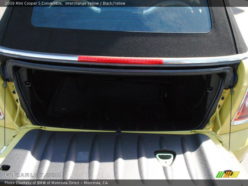  2009 Cooper S Convertible Trunk