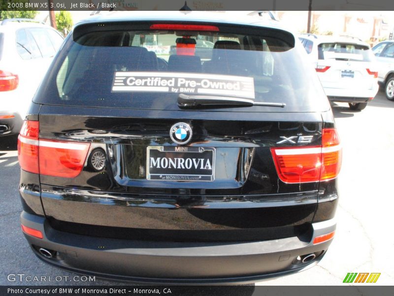 Jet Black / Black 2008 BMW X5 3.0si