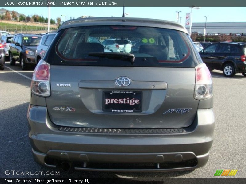 Phantom Gray Pearl / Dark Gray 2006 Toyota Matrix XR AWD