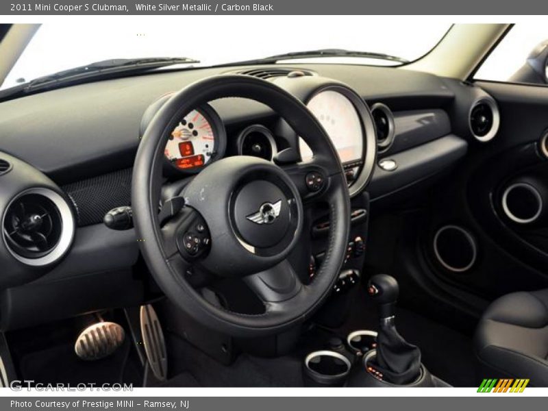 White Silver Metallic / Carbon Black 2011 Mini Cooper S Clubman