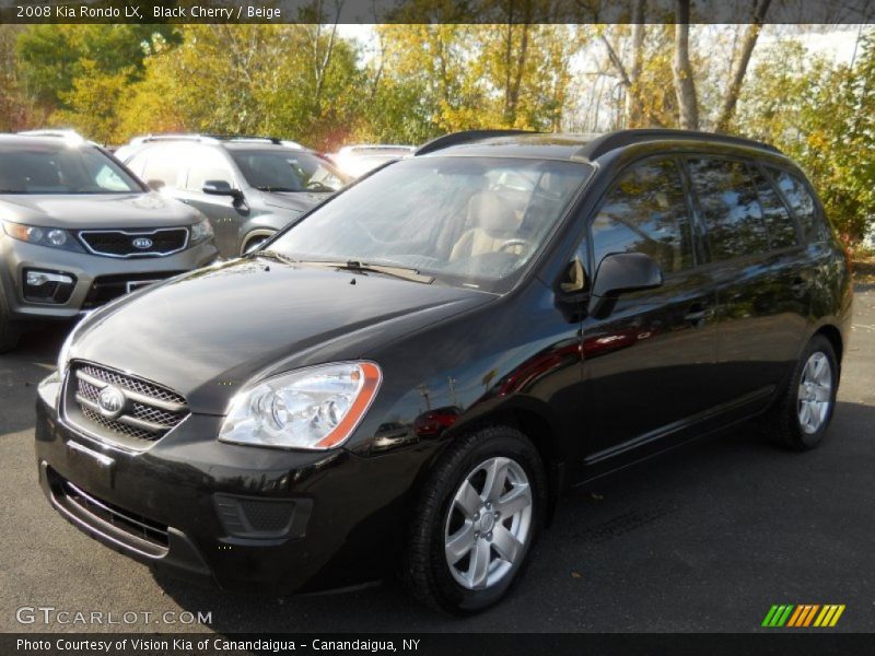 Black Cherry / Beige 2008 Kia Rondo LX