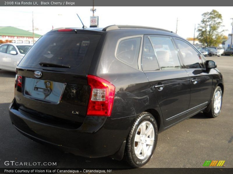 Black Cherry / Beige 2008 Kia Rondo LX