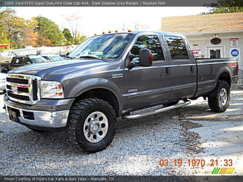 Dark Shadow Grey Metallic / Medium Flint 2005 Ford F350 Super Duty FX4 Crew Cab 4x4