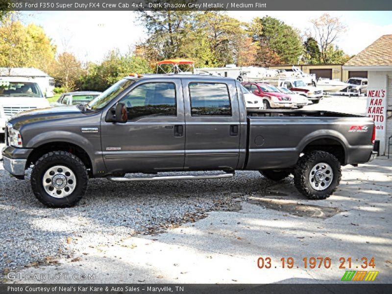 Dark Shadow Grey Metallic / Medium Flint 2005 Ford F350 Super Duty FX4 Crew Cab 4x4