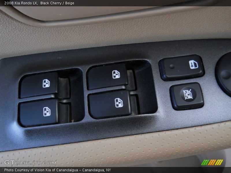 Black Cherry / Beige 2008 Kia Rondo LX