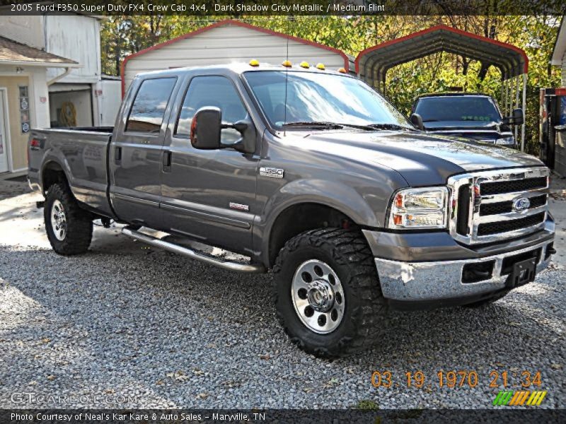 Dark Shadow Grey Metallic / Medium Flint 2005 Ford F350 Super Duty FX4 Crew Cab 4x4