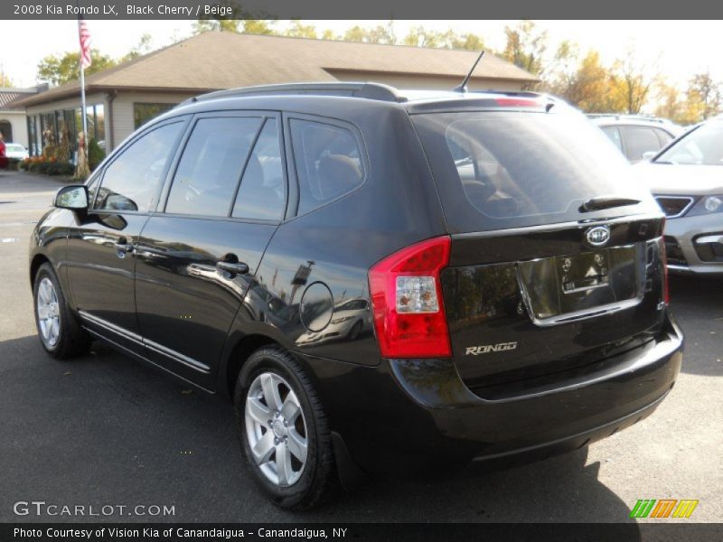 Black Cherry / Beige 2008 Kia Rondo LX