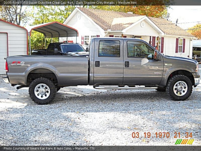 Dark Shadow Grey Metallic / Medium Flint 2005 Ford F350 Super Duty FX4 Crew Cab 4x4