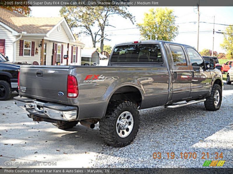 Dark Shadow Grey Metallic / Medium Flint 2005 Ford F350 Super Duty FX4 Crew Cab 4x4
